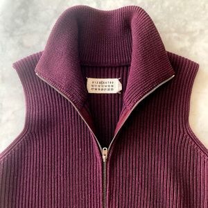 Martin Margiela Burgundy Sweater Vest